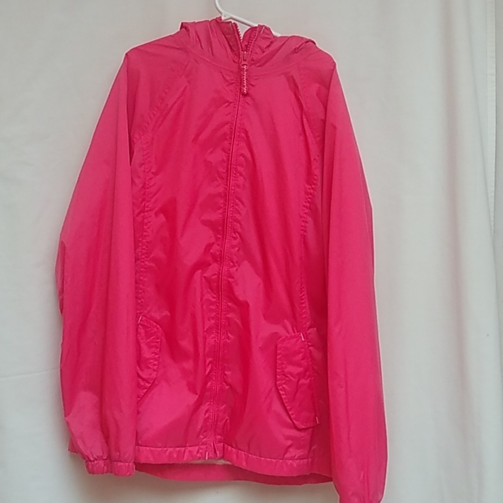 Land's End Pink Micro Fleece Lined Jacket L 14